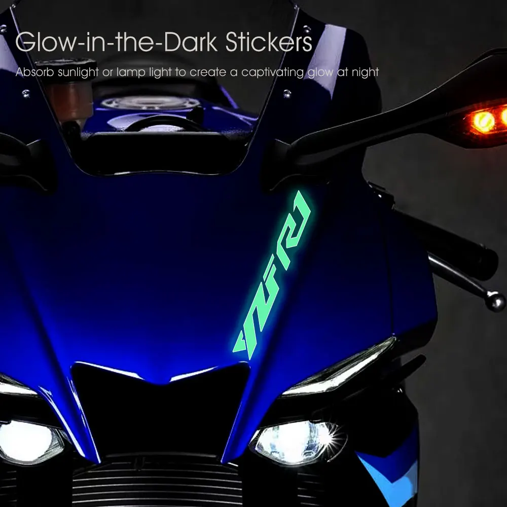 Motorcycle Glow Stickers Waterproof Decal YZF R1 2023 for Yamaha YZF-R1 YZFR1 2007 2008 2009 2012 2013 2015 2019 2021 2022 2024