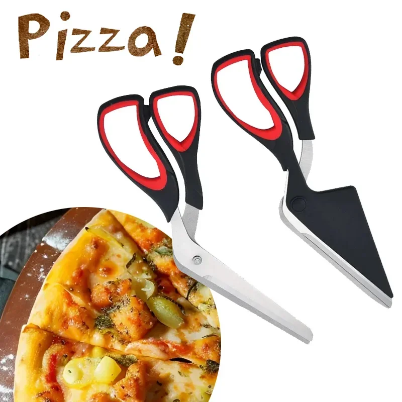 Kitchen Pizza Scissors Multifunctional Stainless Steel Scissor Cut Pizza Slicer Sharp Detachable Cutting Tools For Restaurant
