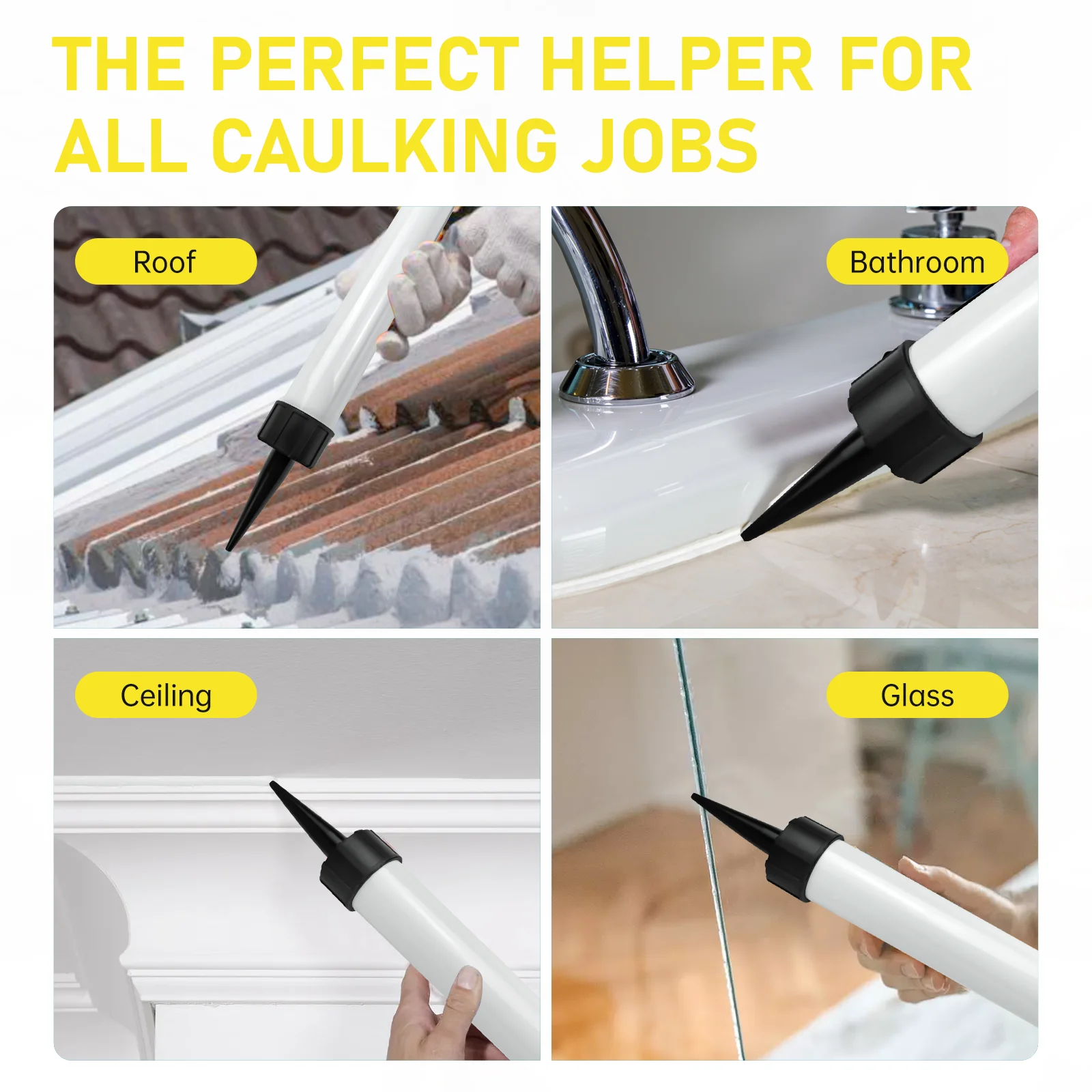 مسدس السد اللاسلكي 20 أونصة/600 مللي مسدس سيليكون كهربائي 4 سرعات خالية من التنقيط ملء ختم أداة إصلاح لدبوس بطارية ديوالت 20 فولت