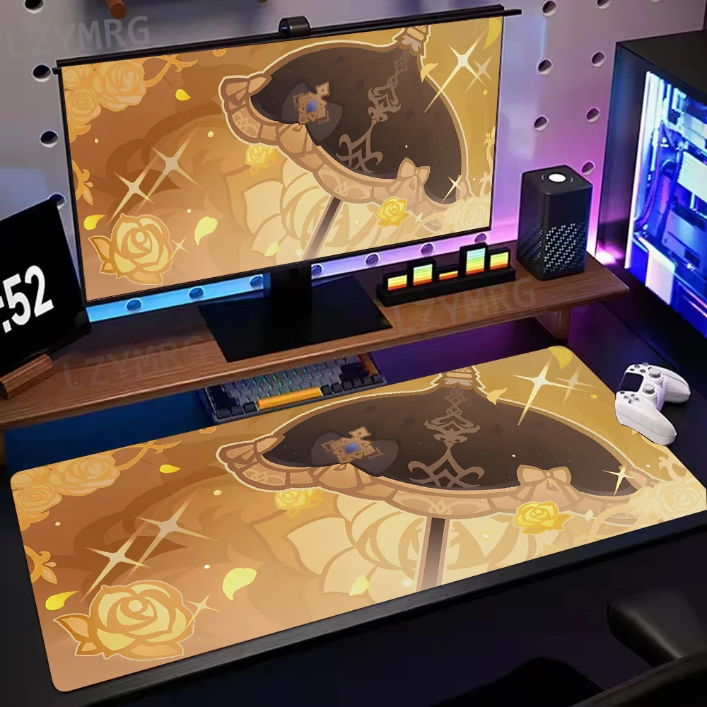 

Коврик для мыши Navia Beelzebul Genshin, большой резиновый противоскользящий коврик для ПК, настольные аксессуары, коврик для мыши для офиса и геймера, коврики для клавиатуры, декоративный коврик