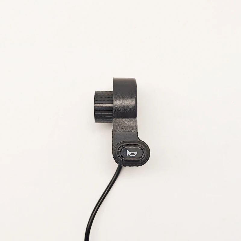 Black Single Horn Push Button Switch, Horn Switch for E-Bike, Electric Scooter and Electric Bicycle