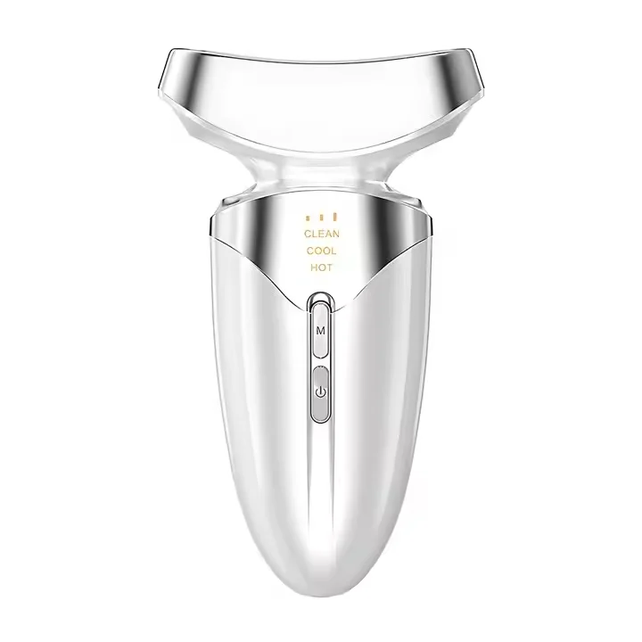 EMS Hot & Cold Facial Neck Massager Vibration Toning Tool Professional Beauty Device