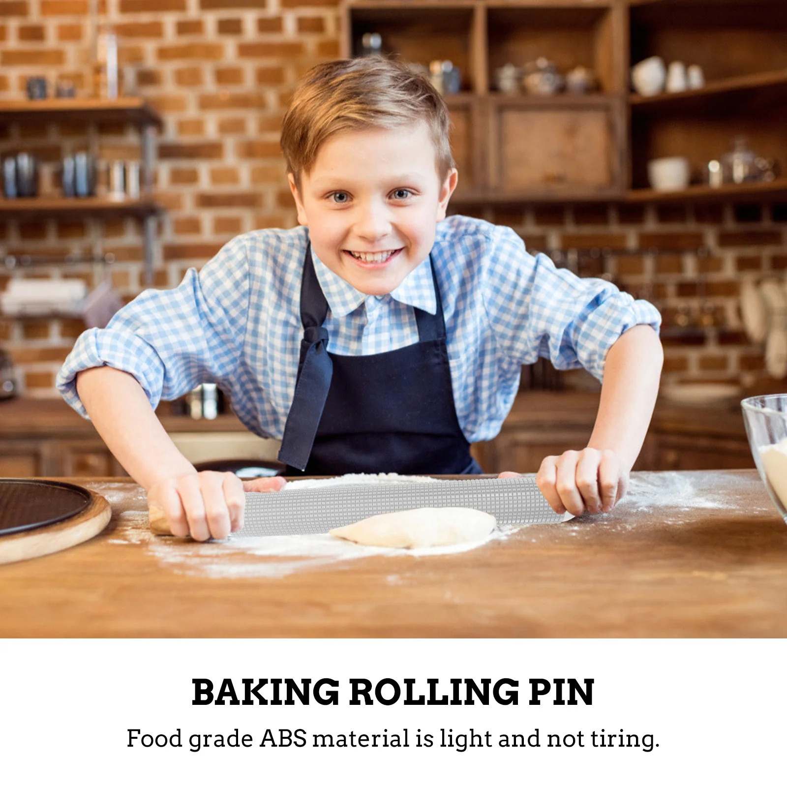 

2pcs Rolling Pin Baking Rolling Rod Kitchen Use Dough Rollers For Pizza Cookie Bread Homemade Pastry Cooking Tool Baking