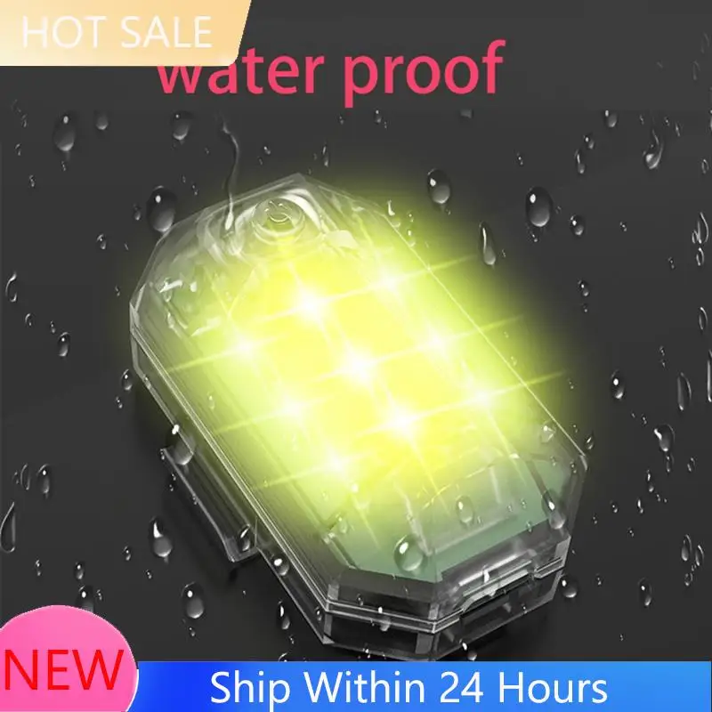 2025 TrendwirelessรีโมทคอนโทรลLED Strobe Lightสําหรับรถยนต์รถจักรยานยนต์จักรยาน 7 สีAnti-Collisionไฟเตือนแฟลช
