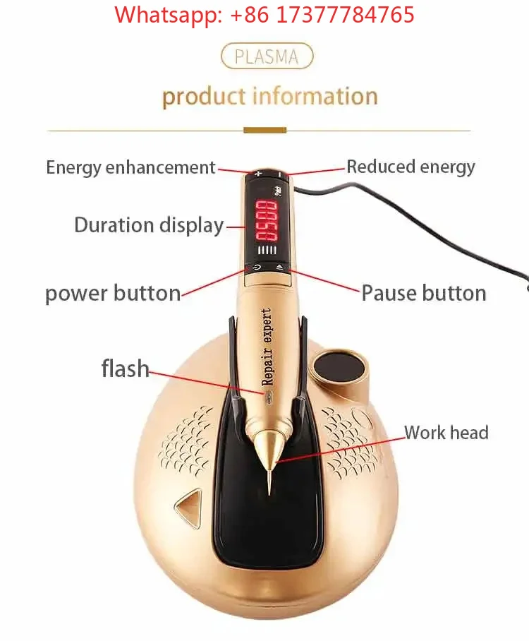 Korea Cold Plasma Ozone  Machine Golden Fibroblast Plasma Pen Spot Mole Removal Face Lift Delicate Device