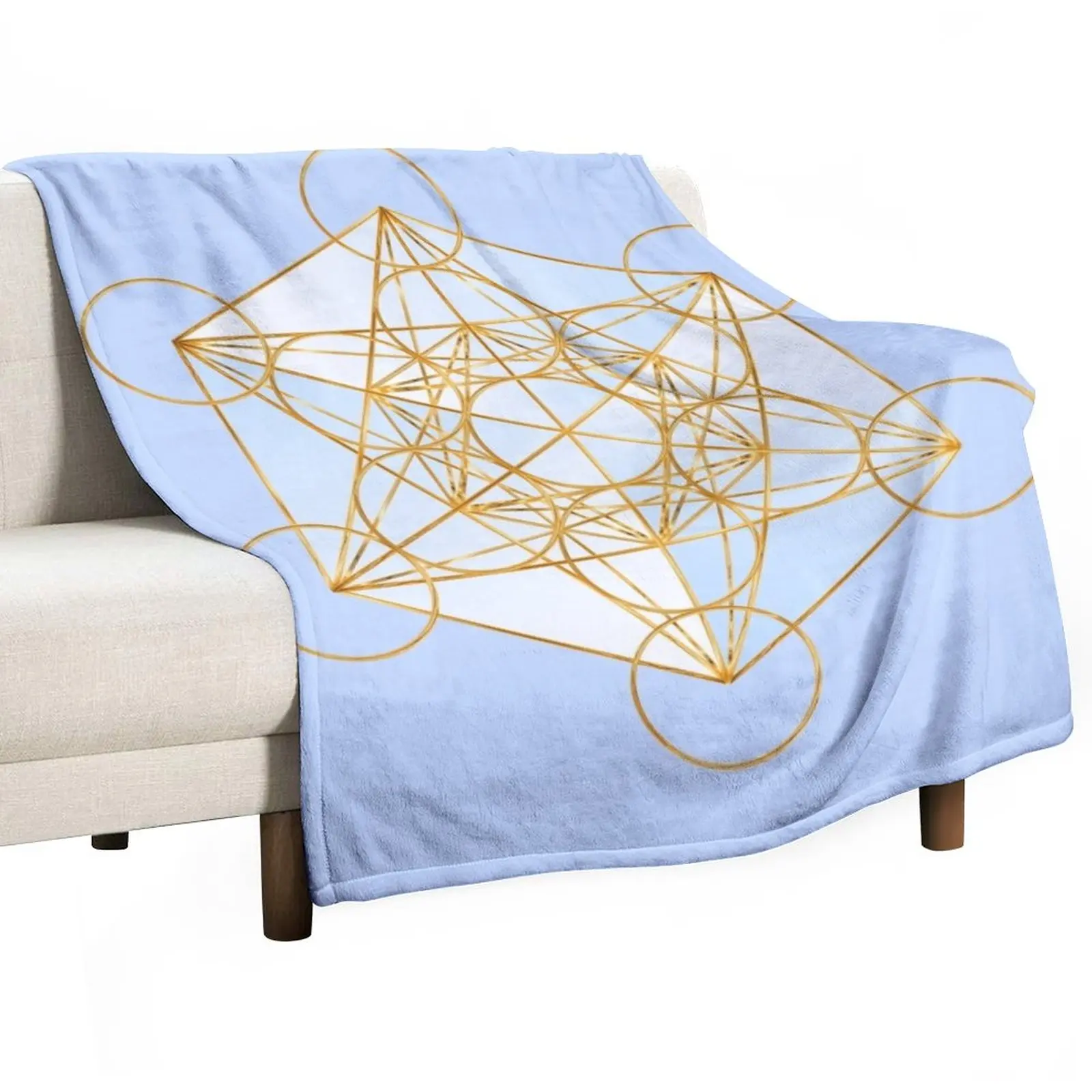 

New Metatron Cube With Her Sacred Geometry Cubes Throw Blanket Sofa Blankets Plaid