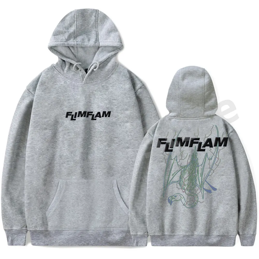 Flamingo Hoodies Bat Wing Sweatshirts Flim Flam Merch Print Unisex Fashion Funny Casual Streetwear