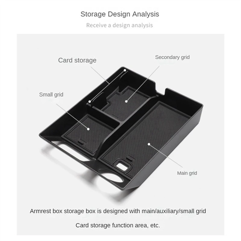 1 PCS Center Console Armrest Box Storage Box Organizer Plastic Automotive Supplies For Lixiang L7 L8 L9 2022 2023