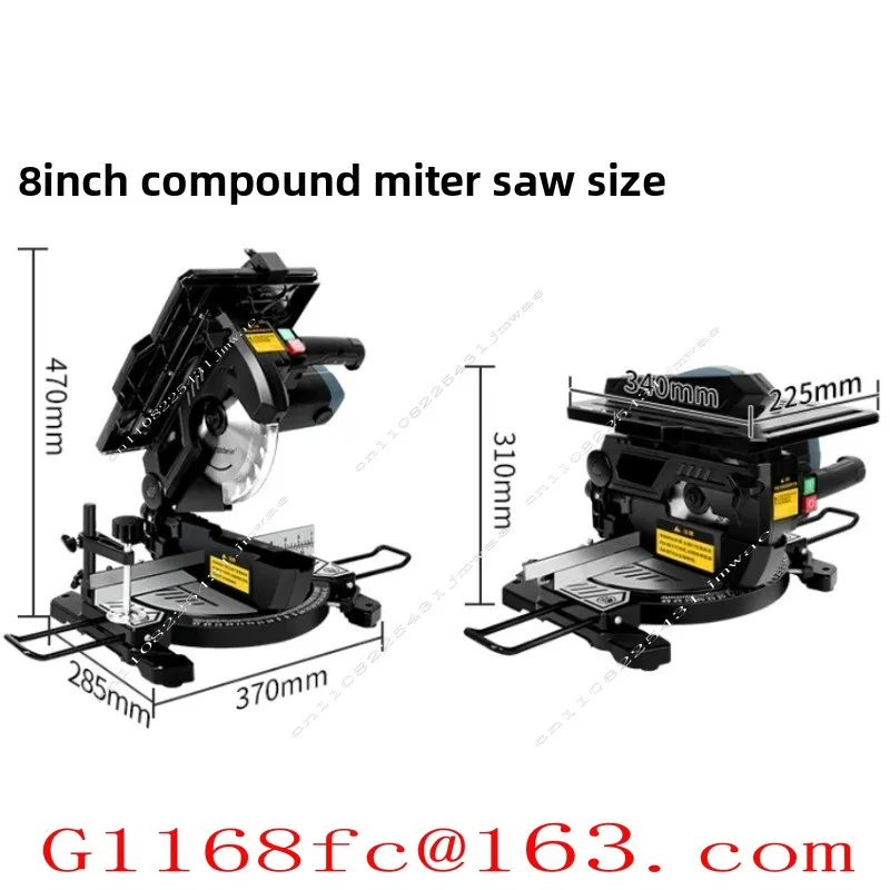 220V 1400W Woodworking Sawing Multifunctional Compound Saw High Precision Table Saw Aluminum Profile Cutting Machine