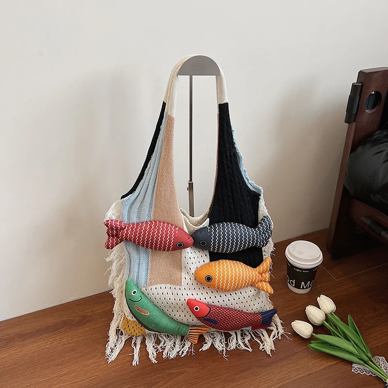 Criativo estilo chinês tecido saco de moda marca designer bolsa bolsa ombro nova cor contraste viajando mão sacos ombro