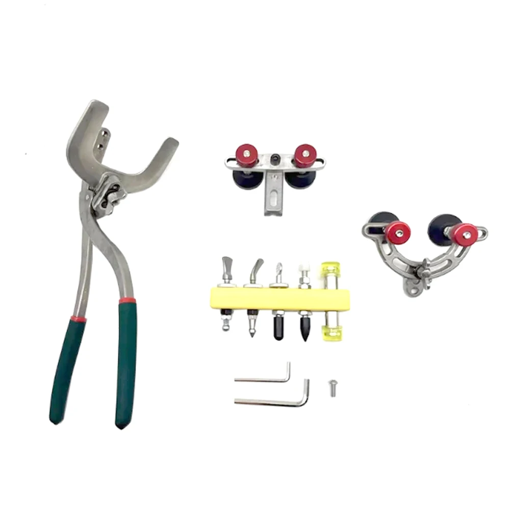 Car Door Edge Dent Repair Kit Fender Edge Flanging Pliers Double Suction Pull Bridge  Paintless Dent Repair Tool