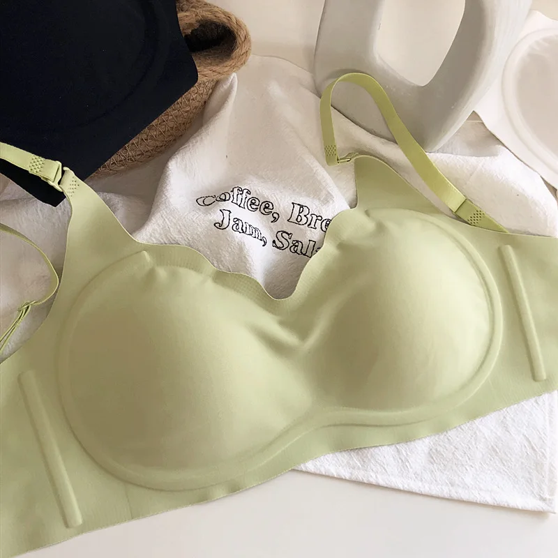 Gathering ascending cup no trace on the bra anti-sagging side breast collection light surface breathable gathering underwear