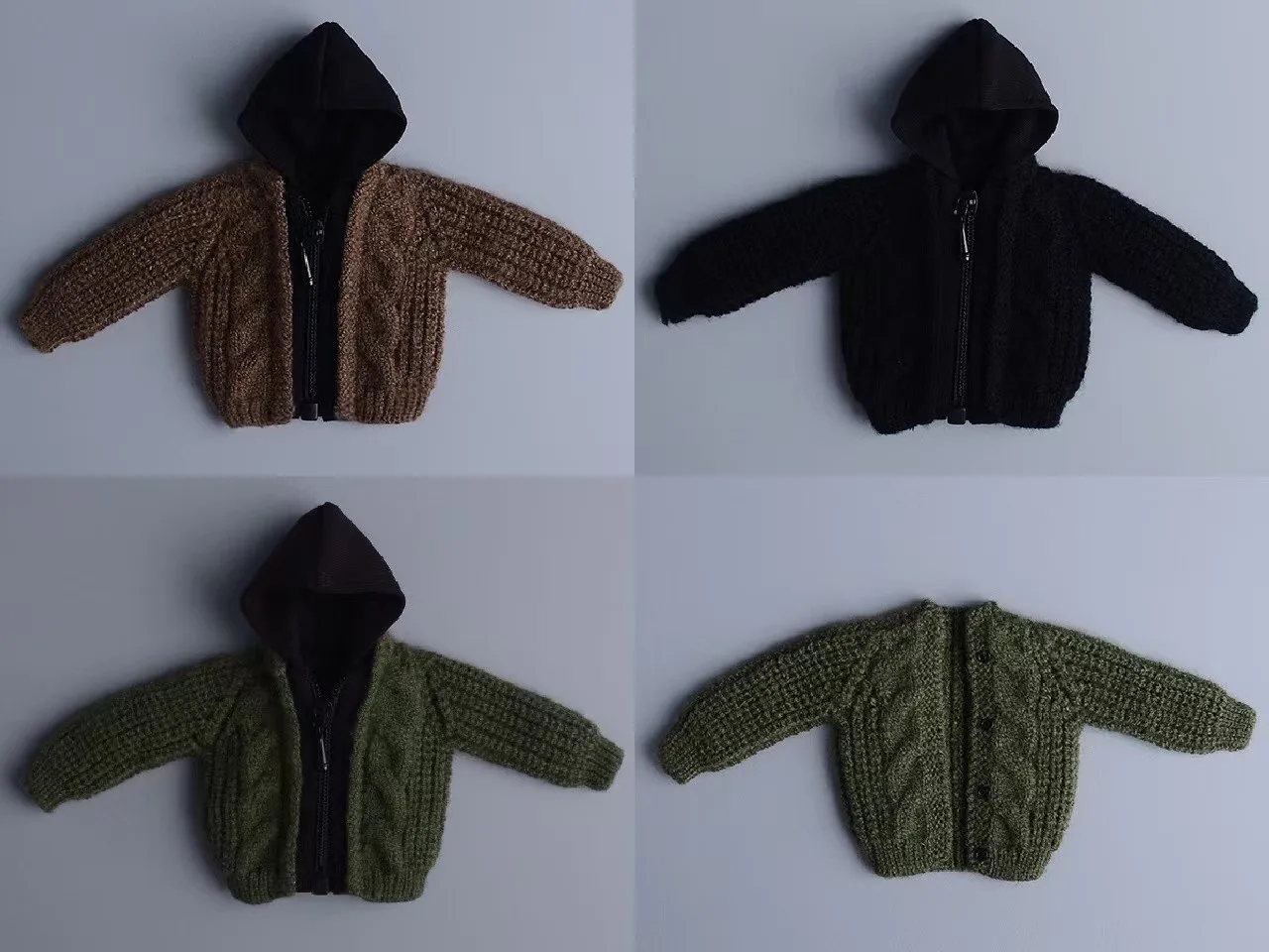 نموذج سترة محبوكة بمقياس 1/12 لشخصية 6 بوصة