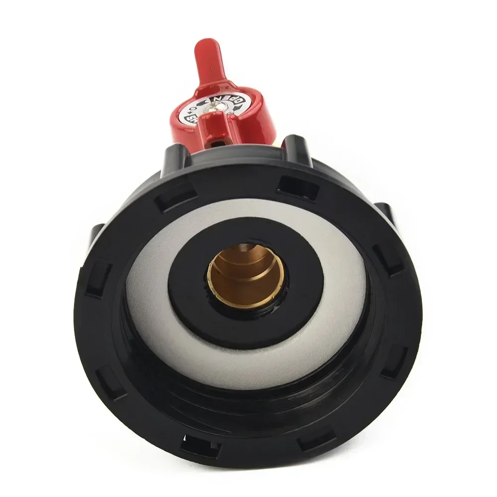 

IBC Water Tank Adapter 275-330 Black Copper Faucet Water Gallon UK European IBC Containers IBC Tote Accessories