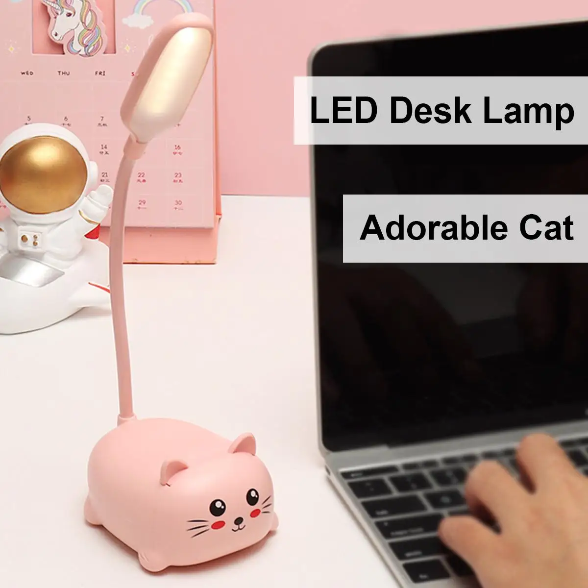 

Cat Night Light Reading Animal Wireless Table Mini Book Flexible For Bedrooms Lamp Led Lamps Creative Rechargable Foldable Cute