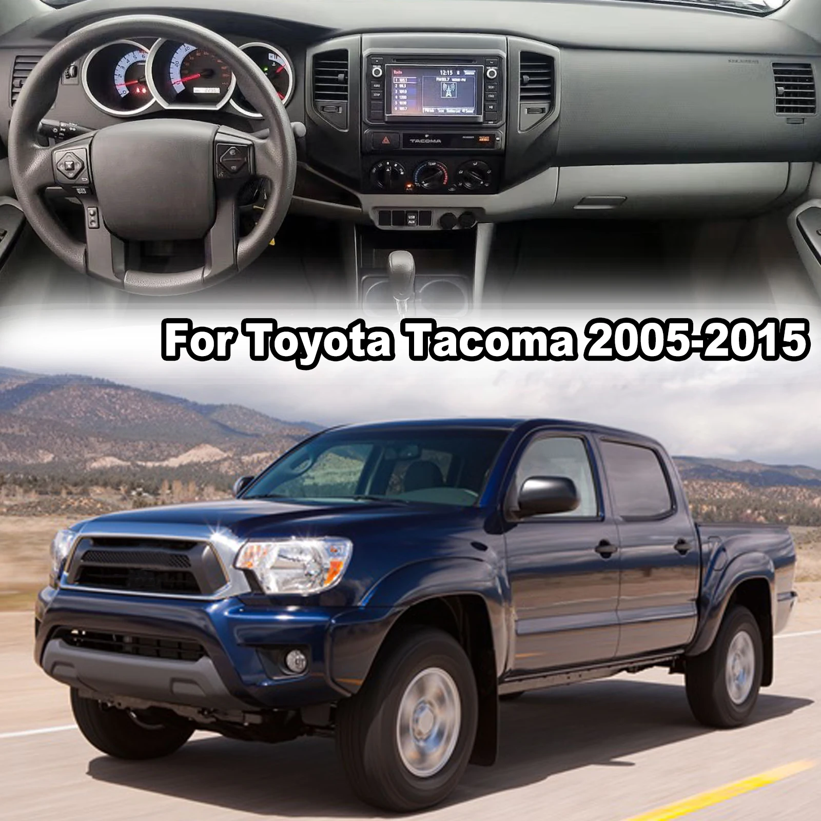 

Коврик для приборной панели автомобиля, коврик для приборной панели для Toyota Tacoma 2005 2006 2007 2008 2009 2010 2011 2012 2013 2014 2015, черный коврик для приборной панели Sun