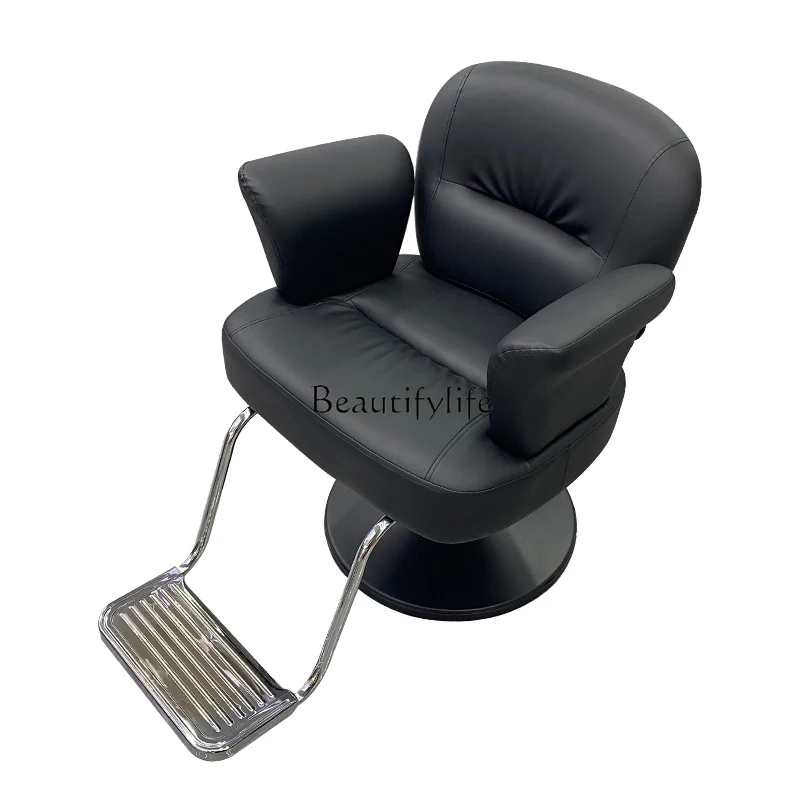 Barber Shop Chair for Hair Salon Lifting Rotatable High-End Hair Dyeing Chair Stool