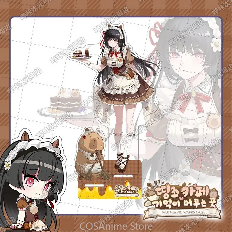 

Wuthering Waves Coffee Housemaid Theme Аниме Косплей Акриловая настольная подставка Коллекция фигурок Мультяшная фигурка Модель Тарелка