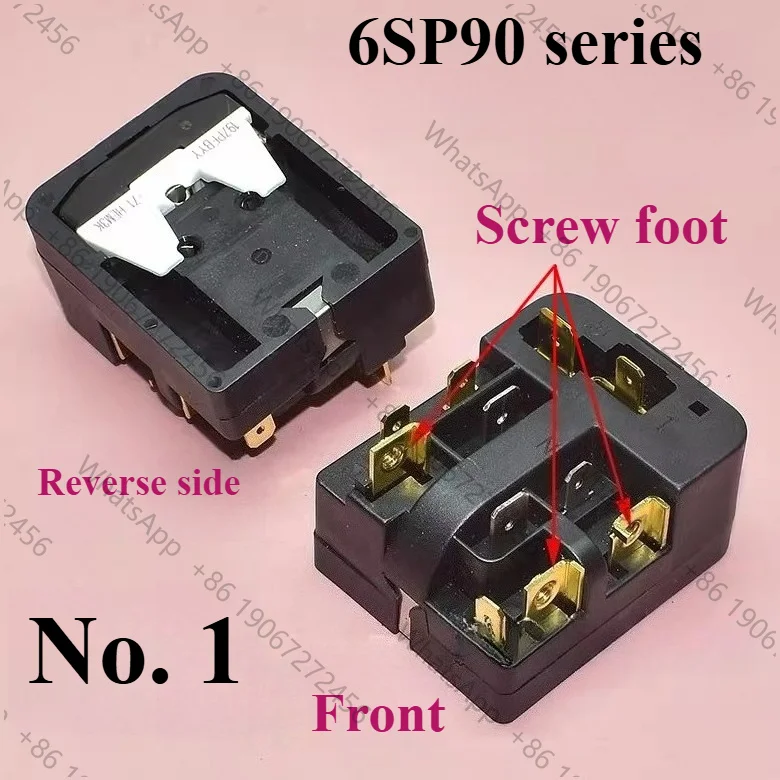 1 piece suitable for  Midea Rongshida refrigerator compressor PTC combination starter, overload protector, 6SP90, QP3-12A