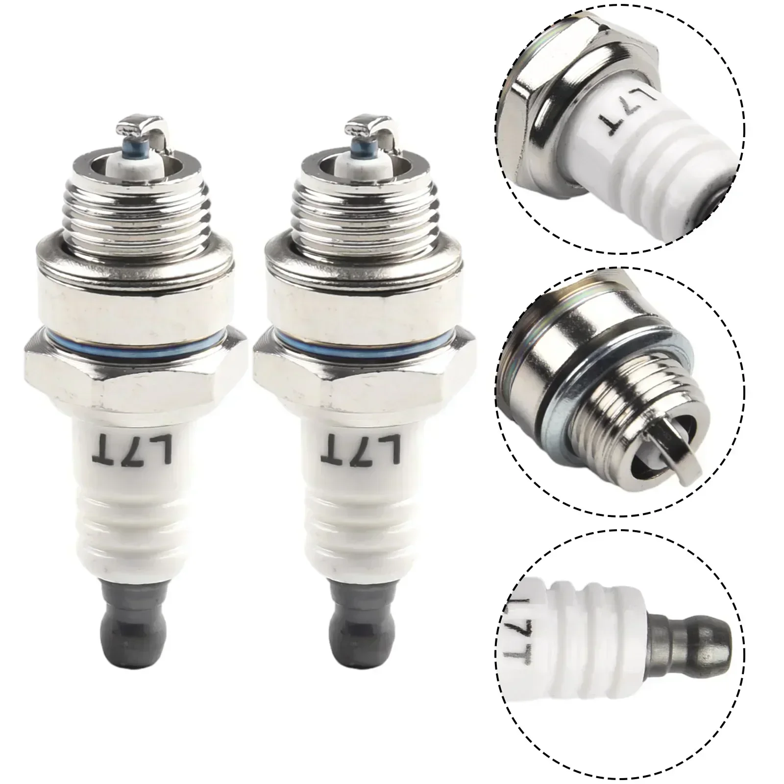 Lawn Mower Parts Spark Plug 2 Pcs For Beru Z261 For Bosch WR11EO For Oregon O-RJ19 Thread Replacement For Champion RJ19LM