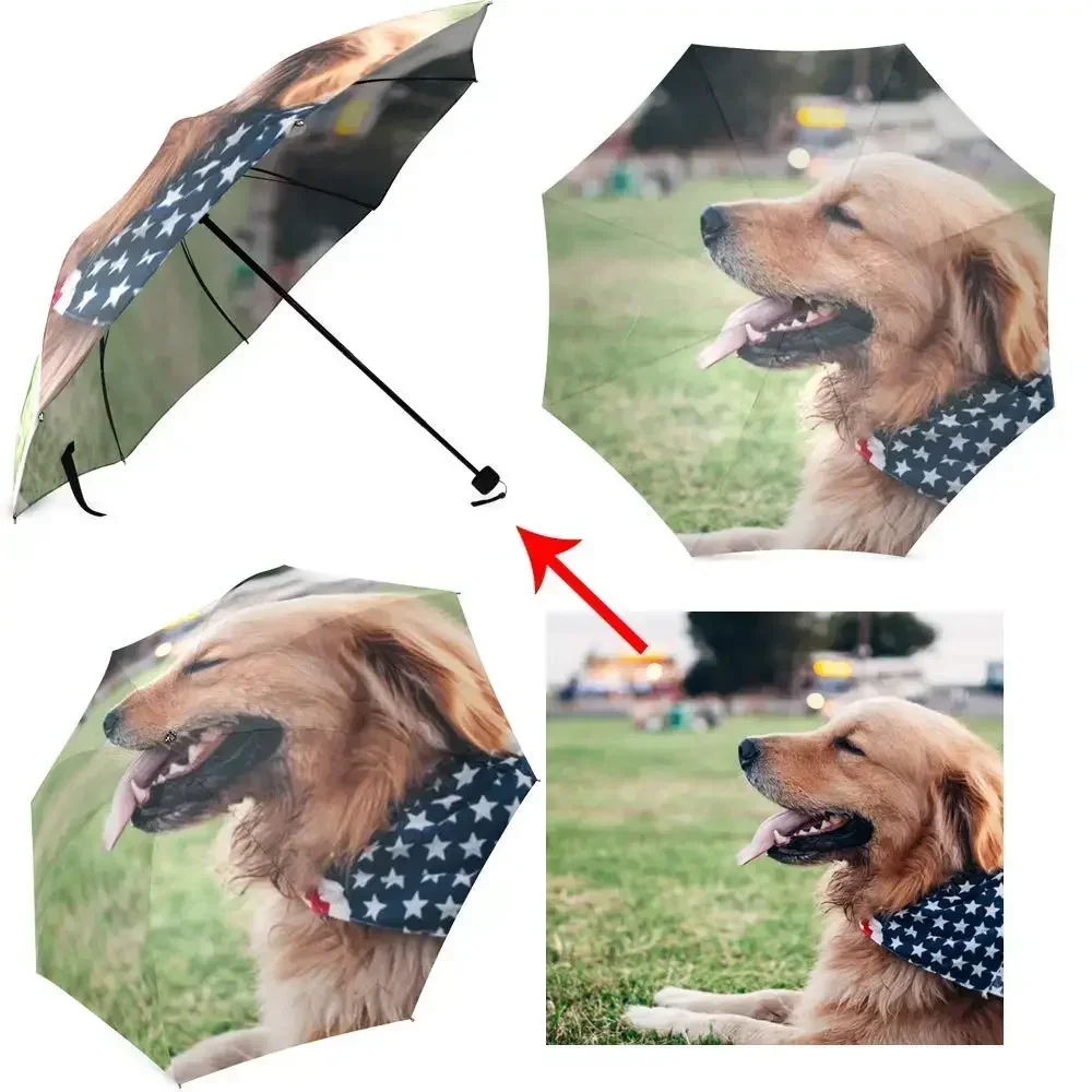 Custom Umbrellas Personalized Umbrella with Pictures Personalized Umbrella Automatic Foldable Design You Umbrella for Rain/Sunny