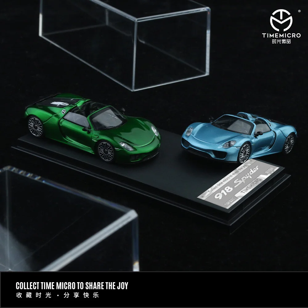 *Pre-order*TM 1:64 TimeMicro 918 Plain Anti-True Blue and Green Alloy Diecast Model Cars for Hobby & Collectibles&Display &Gift