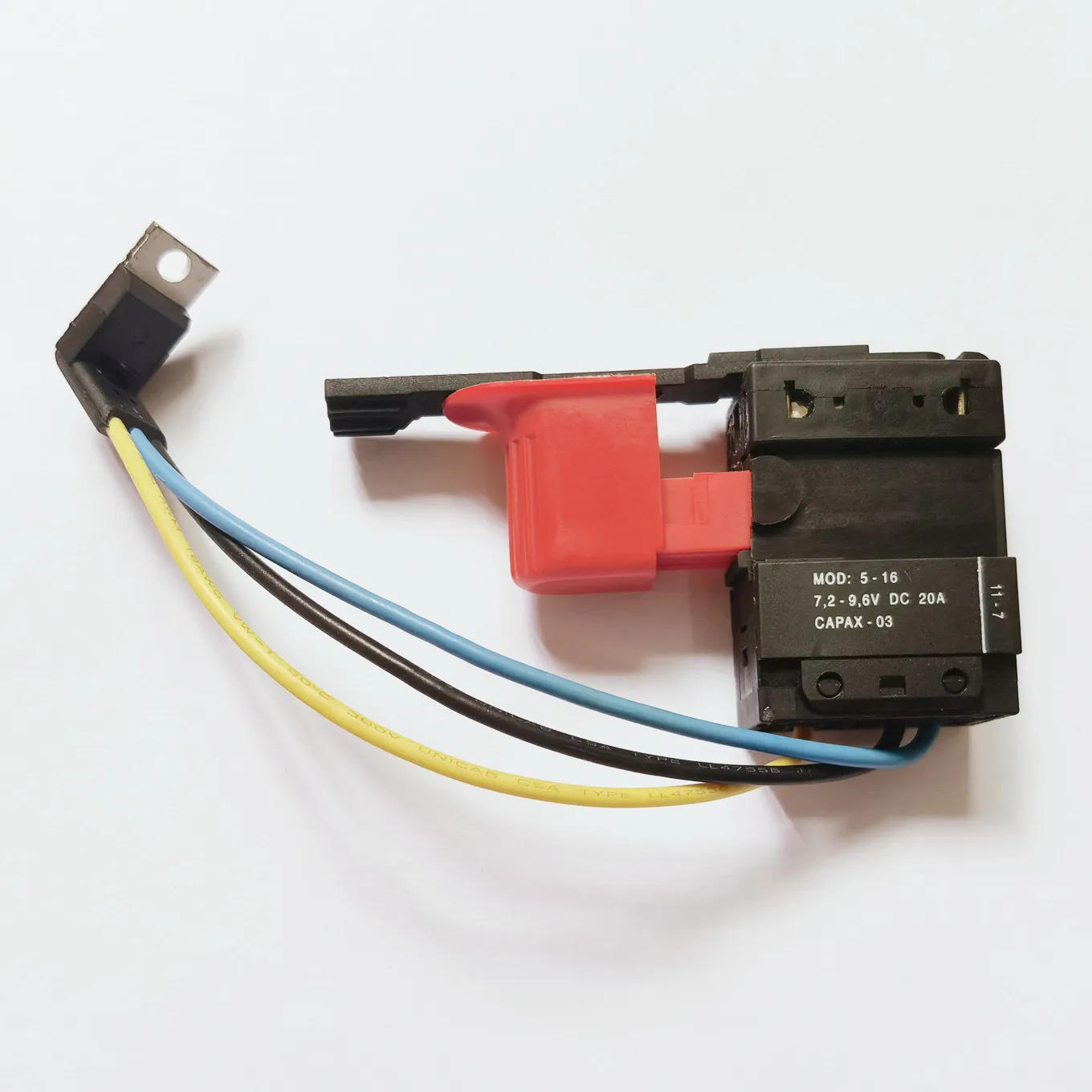 

Original new 100% CAPAX03 hand drill switch 7.2 to 9.6V DC 20A finger piezoelectric drill switch CAPAX-03