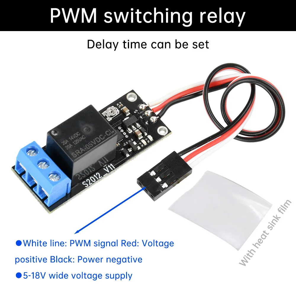 PWM Electronic Relay Switch for RC Airplane DIY Model Navigation Lights Controller Power On-off Switches Delay Time Adjustable