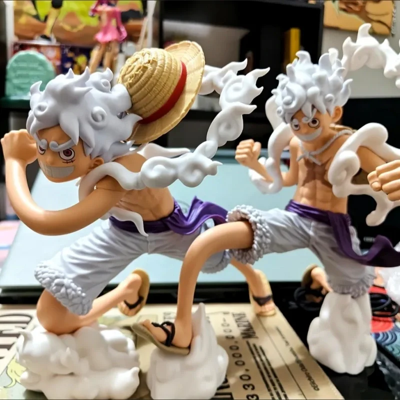 Bandai Een Stuk Koning Van Kunstenaar Monkey D Luffy Gear 5 Nika Vorm Standbeeld Anime Action Figure Model Speelgoed Desktop Decoratie Geschenken