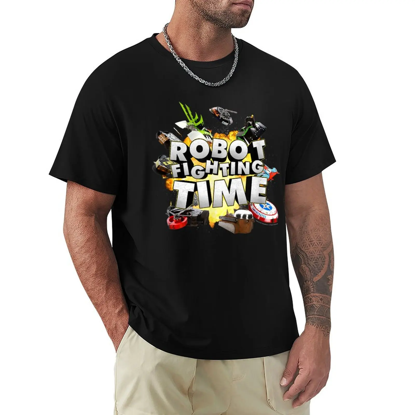 

BattleBots Group Photo Explosion Robot Fighting Time T-Shirt hippie clothes aesthetic clothes sublime t shirt men