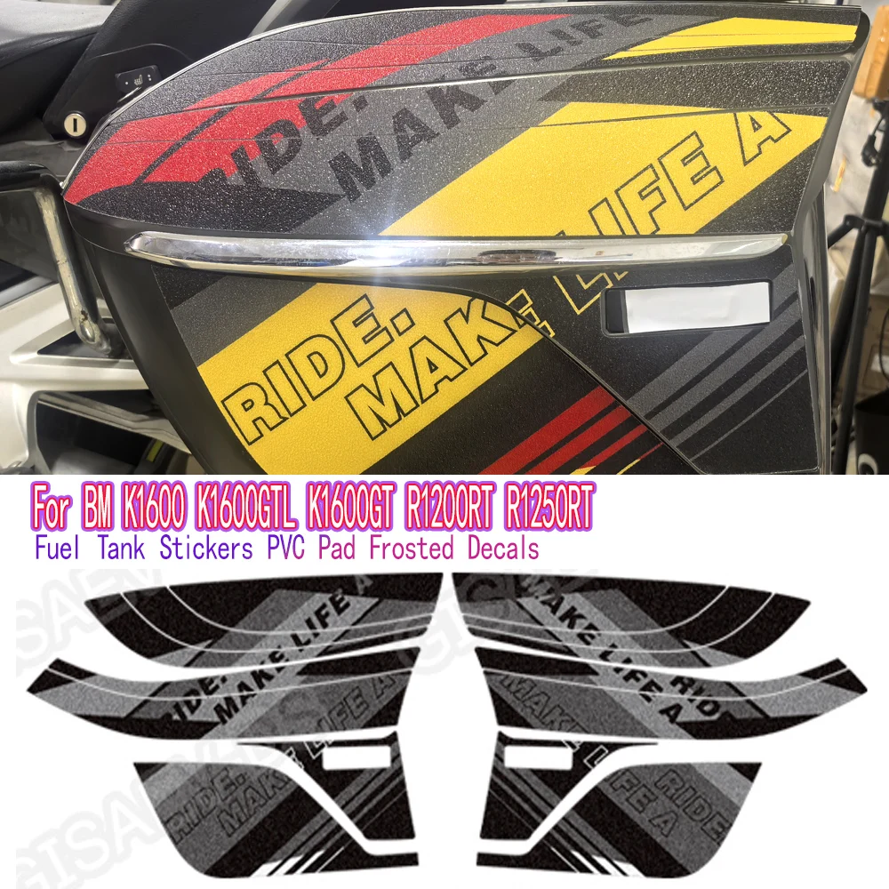 For BW K1600 K1600GTL K1600GTR 1200RT R1250RT Motorcycle Tank Pad Side Trunk Luggage Panniers Cases Stickers Box Decals Protecto