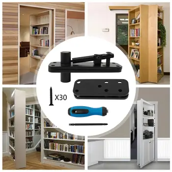 重型隱形門鉸鏈,360°旋轉 - 商用級隱藏式樞軸,適用於無縫門 8 最佳銷售 重型鉸鏈 - №5