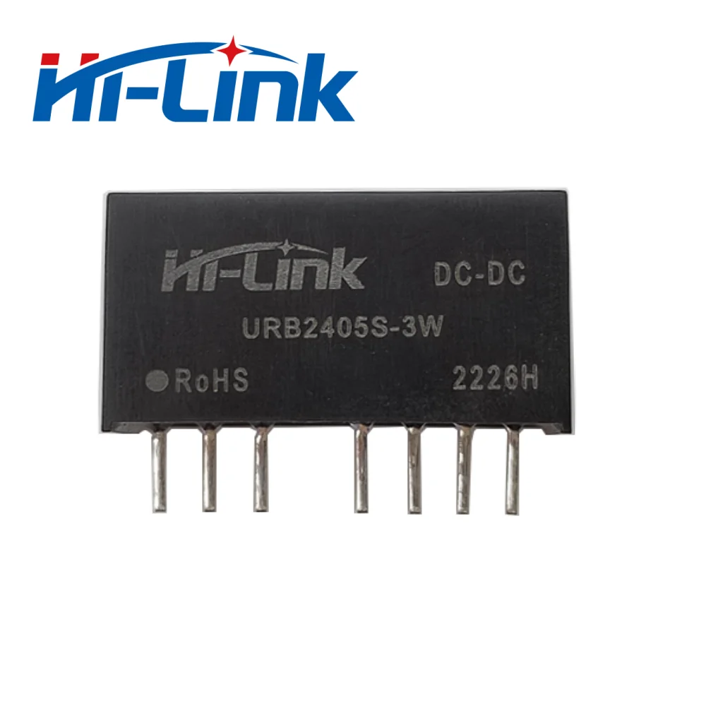 Hi-Link 24V to 3.3V 5V 12V 15V 24V 3W DC DC power module URB2405S-3WR3 isolation short circuit protection