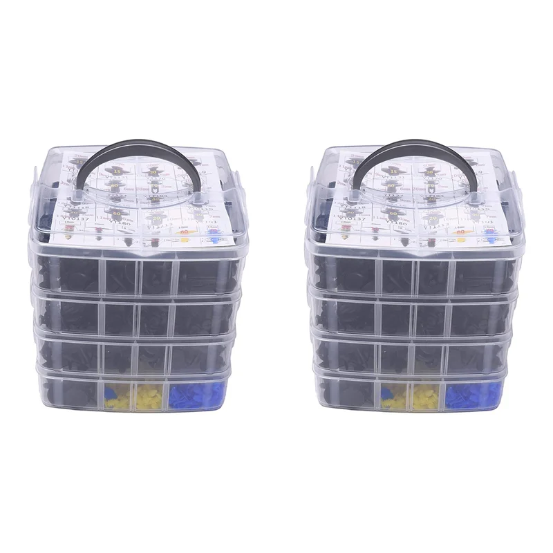 

1300Pcs Car Fastener Clips Mixed Auto Fastener Clip Door Trim Panel Auto Bumper Rivet Push Retainer Pin Car Accessories