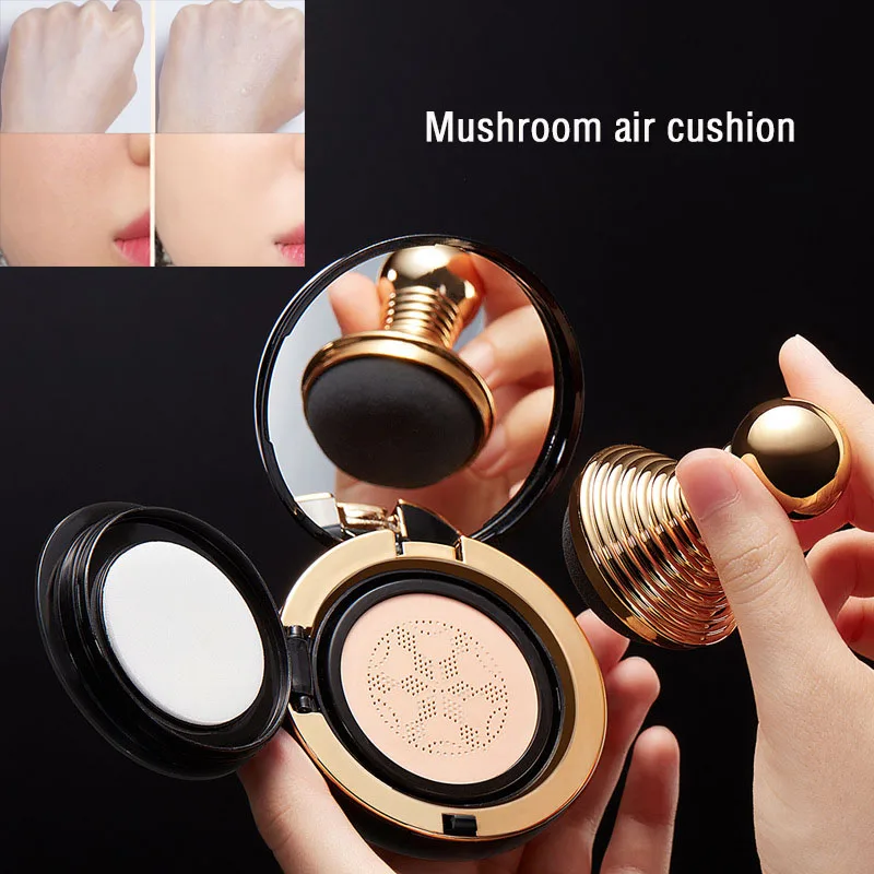 Hot Mushroom Head Air Cushion BB Cream Brighten Foundation Natural Moisturizing Longlasting Whitening Base Face Makeup Cosmetics