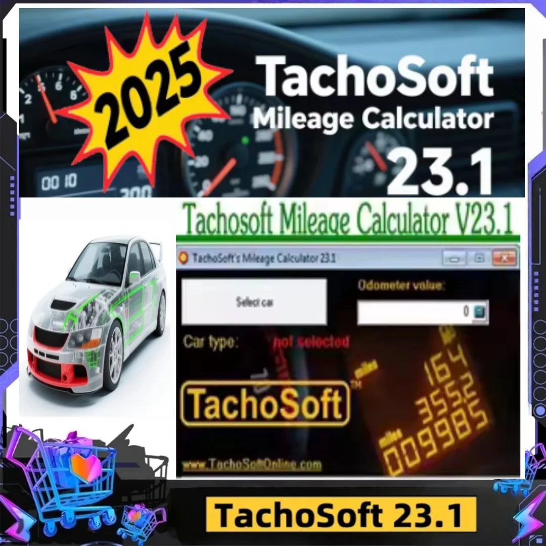 2025 حار! TachoSoft آلة حاسبة الأميال 23.1 برنامج الحساب المضاد V23.1 مع آلات حاسبة عداد المسافات الرقمية الترخيص