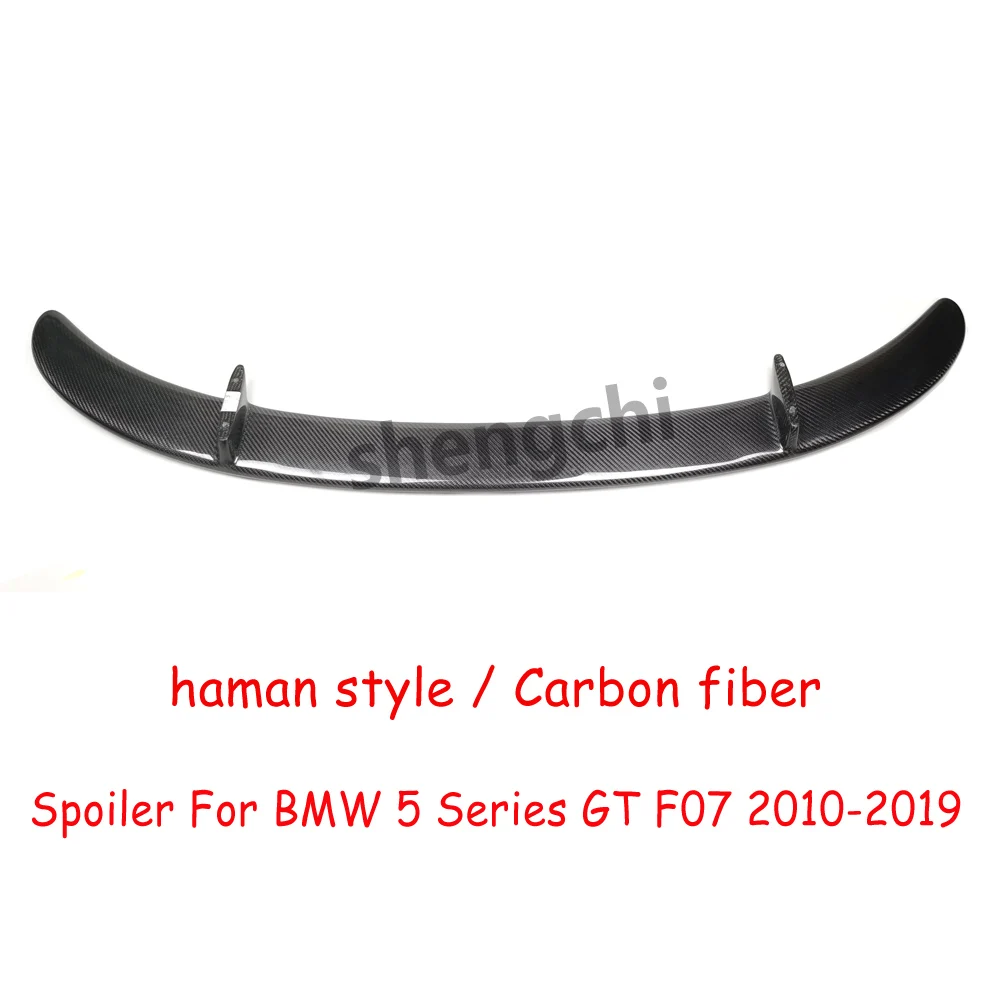 F07 Haman Style Carbon Fiber Rear Trunk Spoiler Wing Lip For BMW 5 Series GT F07 535i 550i Rear Trunk Spoiler 2010-2019