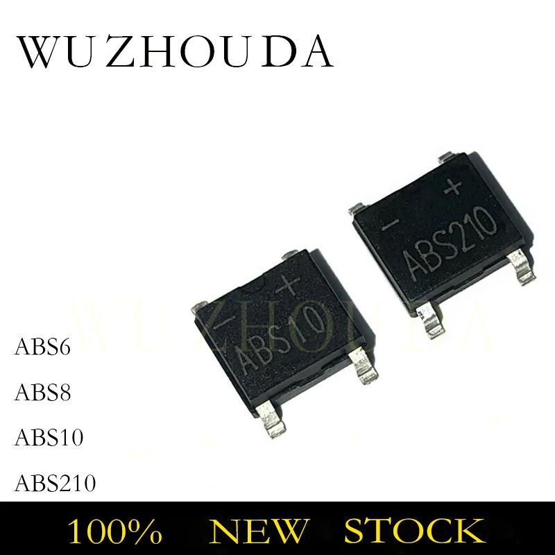 50PCS ABS6 ABS8 ABS10 ABS210 ABS SOP-4 SMD 1A 1000V Bridge Rectifier Rectifier Bridge Stacks DIODE NEW STOCK