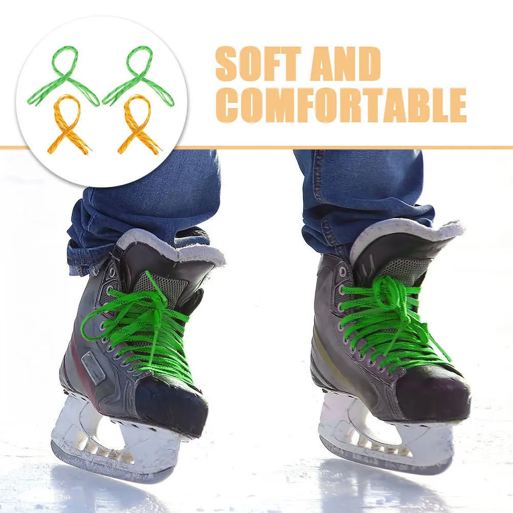 4 قطع من أربطة تزلج هوكي الجليد مشمعة شديدة التحمل ومقاومة للتجميد ومقاومة للكسر للتزلج على الجليد والاستخدام الخارجي #6