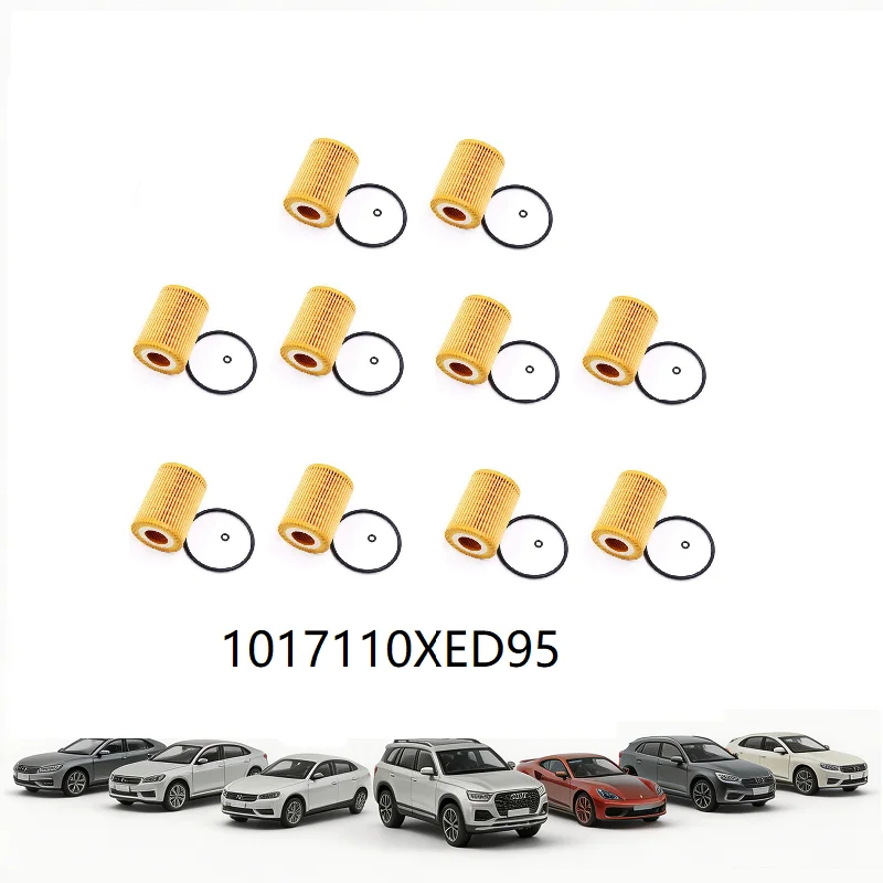 

10pcs Oil Filter 1017110XED95 for HAVAL Poer GREAT WALL PAO Cannon GWM Power FENGJUN7 2.0T GW4D20M Diesle Engine