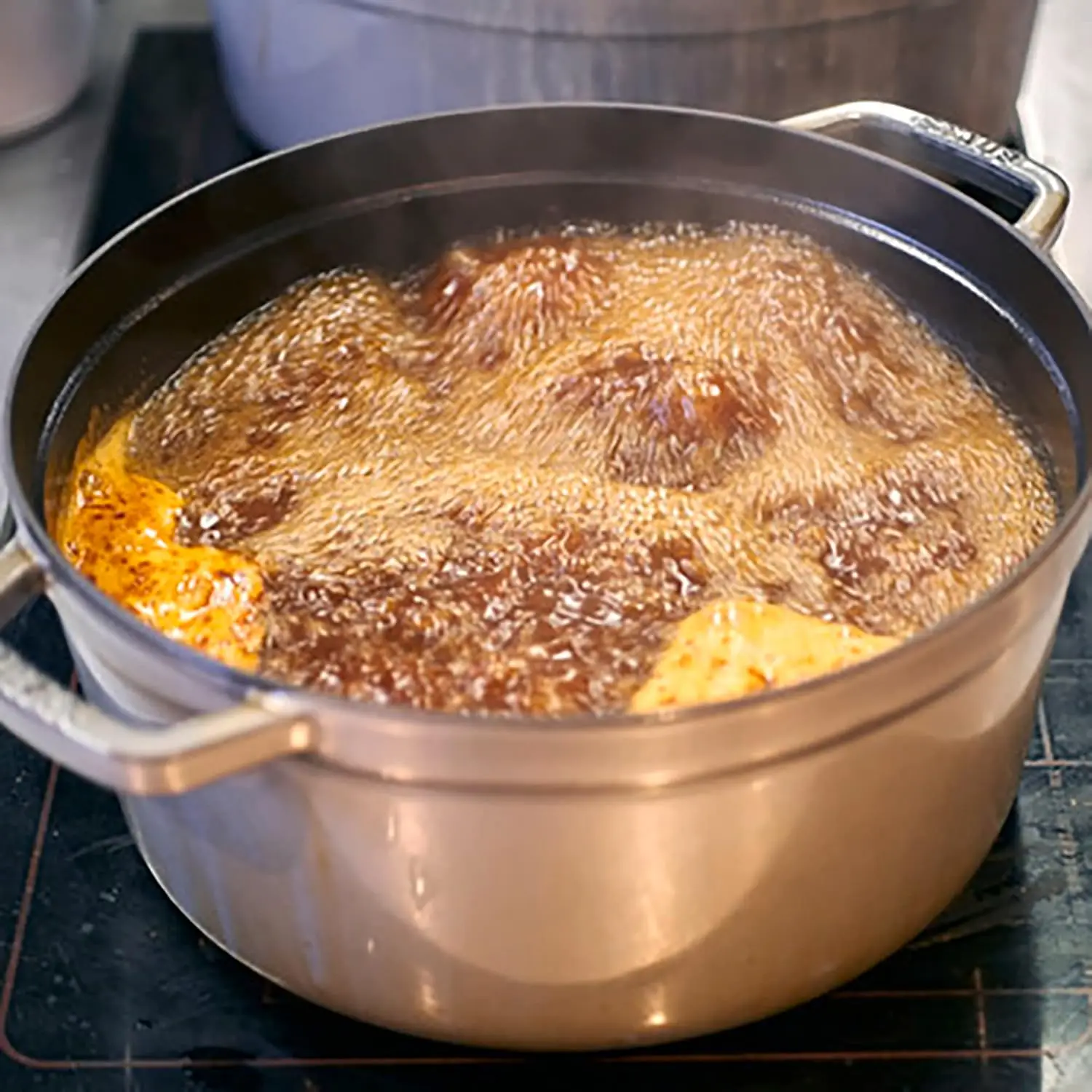 Cast Iron 13.25-qt Round Cocotte - Graphite Grey, Made in France