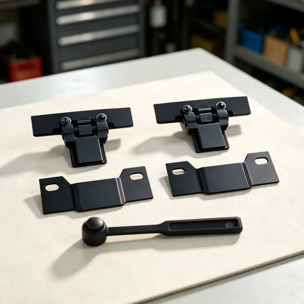 Dust Cover Hinges With Brush For Rega P1 P2 P3 Turntable Parts Record Player Lid Support Replacement Accessories Black