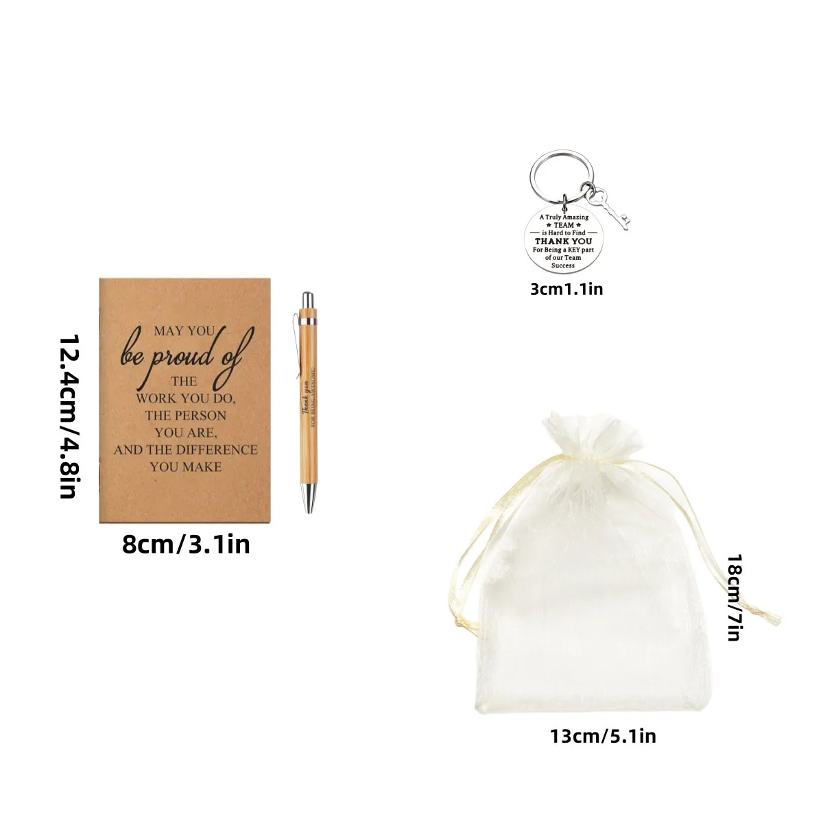 1 مجموعات الموظف التقدير الهدايا السائبة عيد الميلاد شكرا لك أجهزة الكمبيوتر المحمولة ملهمة الخيزران أقلام سلاسل المفاتيح ل زميل العمل ممرضة ﻿