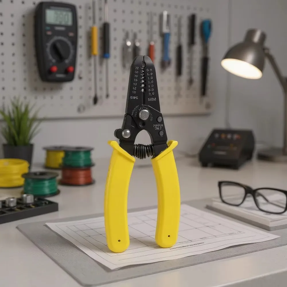 

High Carbon Steel Self Stripping Wire Pliers with Multi Function Cutting Crimping and Stripping for Electricians