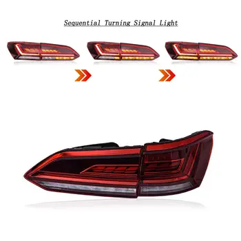 Pro Volkswagen Touareg LED zadní světla 2019-2023 upravené zadní světlo s dračí měřítko, plynulé dynamické autopříslušenství 10 nejlepší prodej LED zadní světla pro VW Touareg - №8