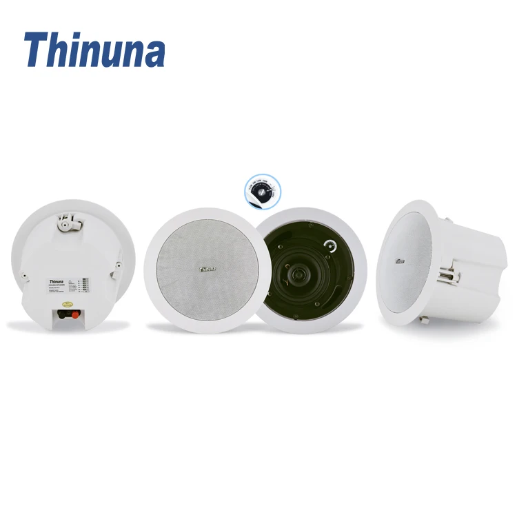 Thinuna MS-5CT/6CT High Performance Indoor Bidirectional Coaxial Ceiling Speaker 120 Watts Output Power Manufacturer Wholesale