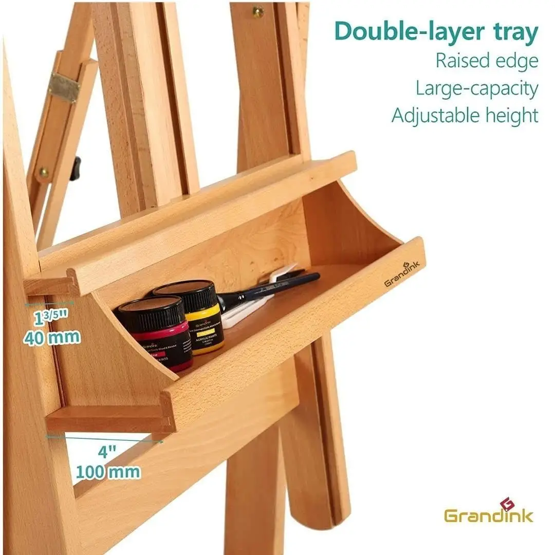 Adjustable Wooden Paint Easel for Kids Professional Artist Design Foldable Promotional Educational Toy for Children