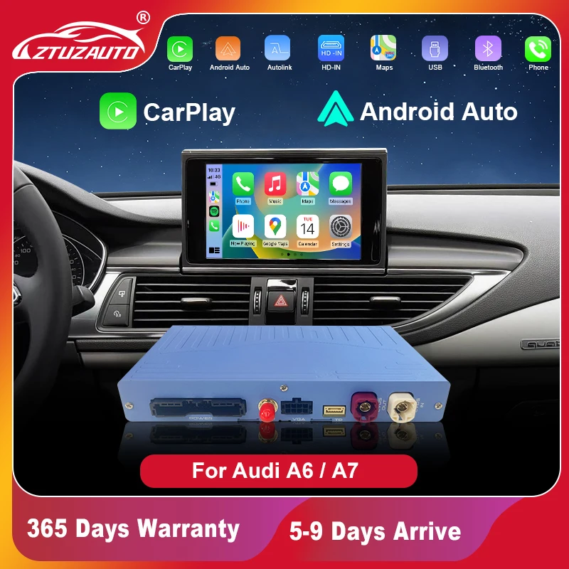 

Wireless CarPlay For Audi A6 A7 S6 S7 2012-2018 Android Auto Interface , with Mirror Link AirPlay Navigation Rear View Functions