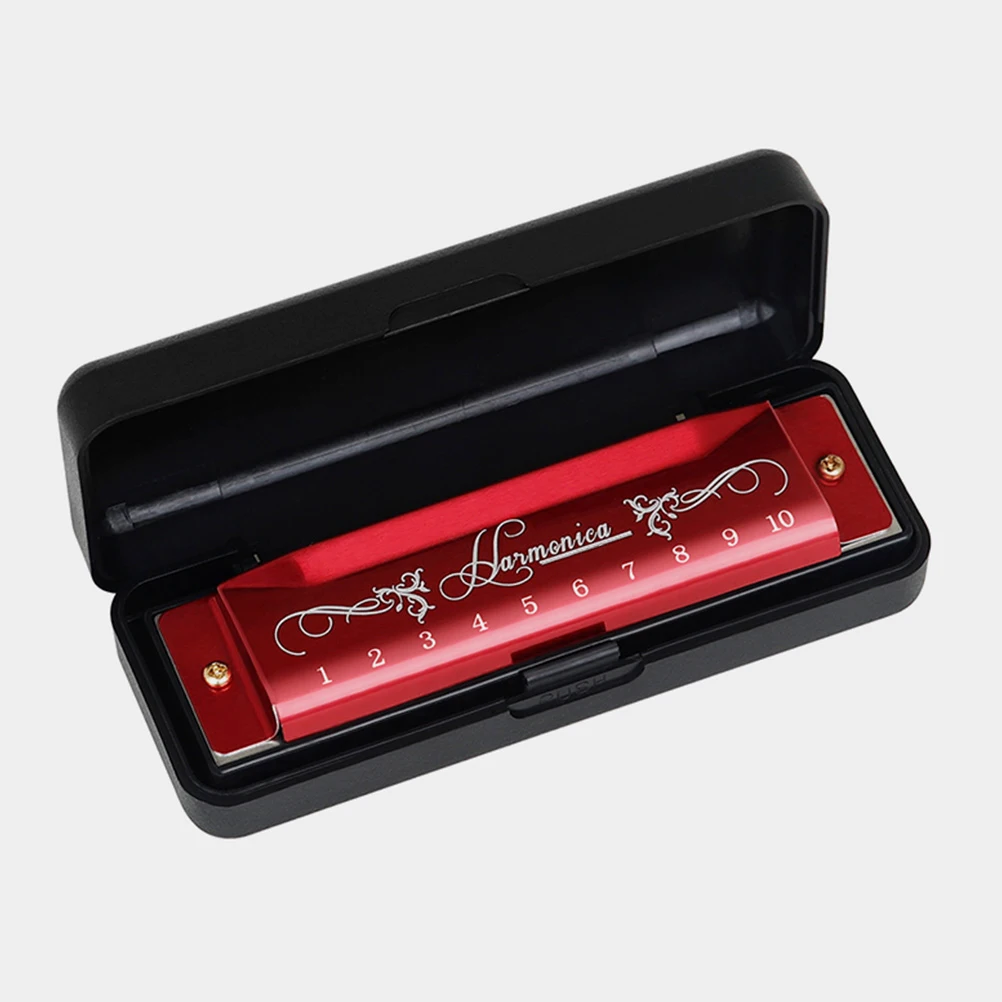 

10 Holes 20 Tones C Key Harmonica Colored Metal ABS Mini Harmonica for Adults Kids Beginners Musical Instruments Gift