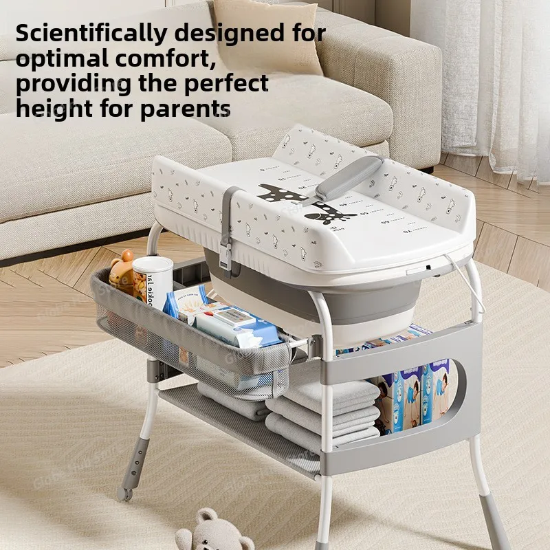 

Two-in-one Changing Table, Baby Care Table, Newborn Changing Table, Massage, Touch, Baby Multi-functional, Foldable